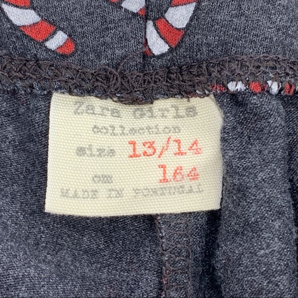 2/$25 Zara Girls Candy Cane Christmas Leggings, 13/14 - Picture 10 of 13